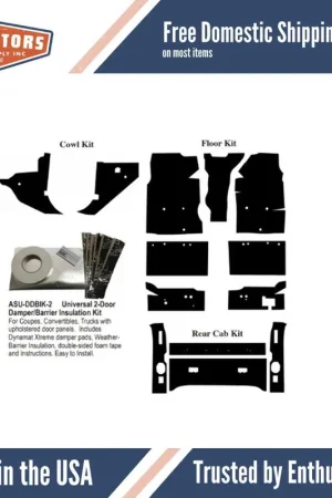 Next Day Delivery Insulation Sound Deadener Kit for 96-04 Ford Truck Extended Cab Pickup Complete