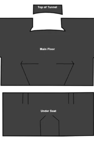 Sound Deadener for 1989-1991 GMC R2500 Suburban EVA Passenger Area 3Pc Fast Shipping