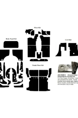 Shop Now 2001-2010 PT Cruiser Convertible Complete Kit. | Insulation Sound Deadener Kit for 01-10 Chrysler PT Cruiser Convertible Complete | QRS-MOPARPTC 0110-CVAK