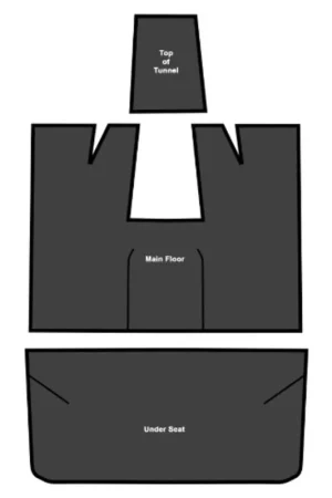 Sound Deadener for 1978-1996 Ford Bronco Die Cut EVA Passenger Area 3Pc Luxury