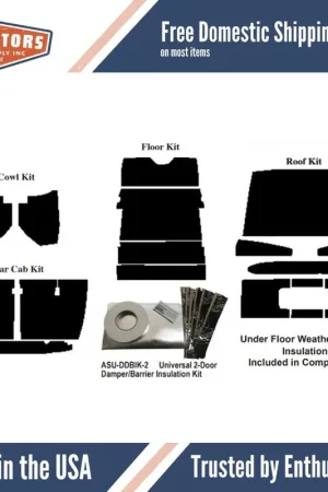 Mega Sale Insulation Sound Deadener Kit for 1930-1931 Ford Model A Complete Closed Cab