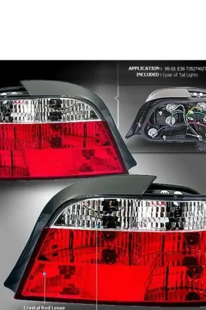 Red Clear Crystal Tail Lights Direct From Factory