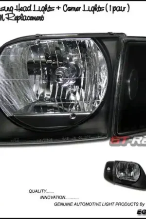 JDM BlackHeadlights With Corner Express Delivery
