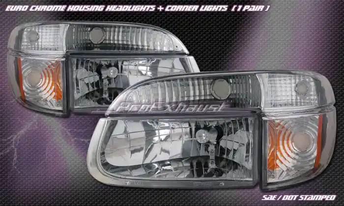 Euro Chrome Headlights With Corner Popular