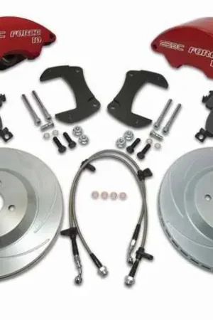 Secure Checkout SSBC Disc Brake Kit with Force 10 Super-Twin 2-Piston Aluminum Calipers & 13 Inch Rotors - Front - A168-7