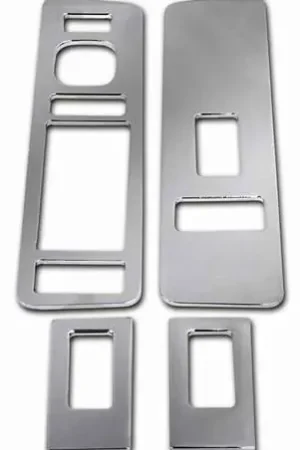 Secure Checkout Pro-One Smooth Chrome Billet Door Switch Plates - Set - H20024SC