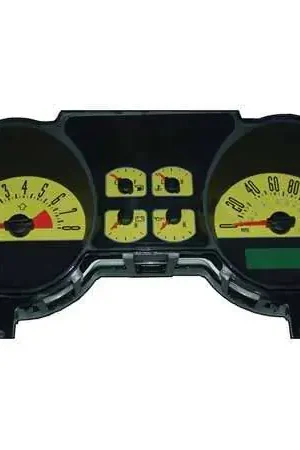 US Speedo Stainless Steel Gauge Face - Displays 120 MPH - 4 Gauge - MUS050601 Popular