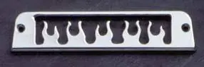 Get Yours All Sales Third Brake Light Cover - Flame Design - Brushed - 31015