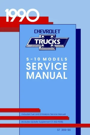 Save Now Service Manual for 1990 Chevy S-10 Truck