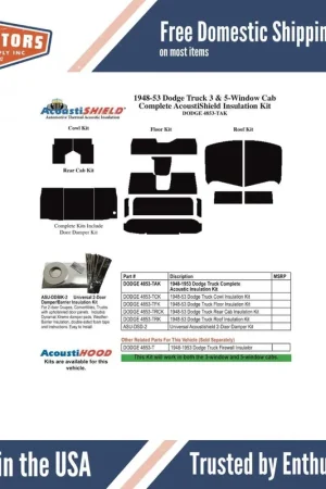 Final Sale Rear Cab Cover Panel for 1948-1953 Dodge Truck