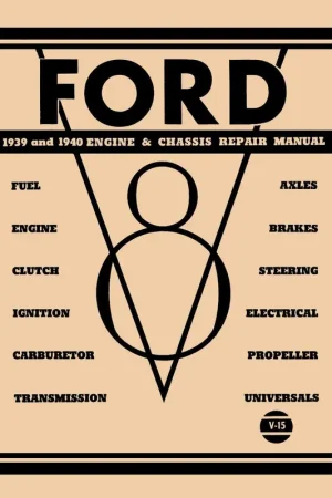 Engine Service Manual for 1939-1940 Ford, Mercury V8 Special Offer