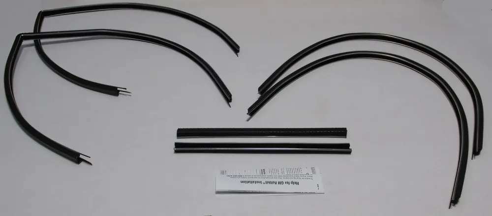 Free Returns Glass Run Channel Weatherstrip for 1963-1964 Chevy Bel Air Biscayne Impala Sedan