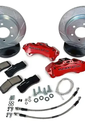 Best Choice Baer Brakes 4011003FR-2 Baer Brakes 13.5" 6T Front Brake Kit, Fire Red, SZ