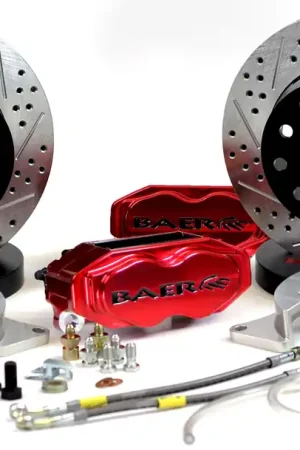 Low Price Baer Brakes 4262322FR Baer Brakes 11" SS4+ Deep Stage Rear Brake Kit, Fire Red, SDZ