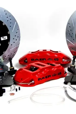 Baer Brakes 4302382R-1 Baer Brakes 14" Extreme+ Rear Brake Kit, Red, Slot Sale