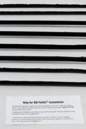 Window Sweeps Weatherstrip for 1966-1967 Pontiac GTO Lemans Black Front Rear Discount