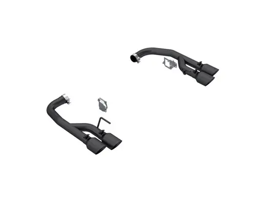 MBRP 2024+ Ford Mustang GT 5.0L 2.5in Dual Rear Axle-Black Tips - Black-Coated Aluminized Steel Special Offer
