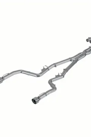 No Minimum Order MBRP Exhaust Aluminized Steel 3" Cat-Back - Race Profile - Dual Polished Tips for 2017-2023 Dodge Charger 5.7L | SCAT 6.4L | Hellcat 6.2L (Narrow & Widebody) - S7118AL