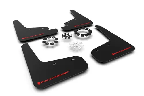 Instant Buy Rally Armor 2020-2026 Tesla Model Y UR Black Mud Flap w/ Red Logo