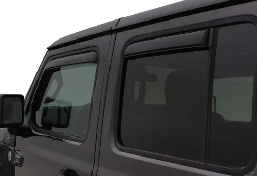 AVS 2018-2025 Jeep Wrangler Unlimited (4-Door) Ventvisor In-Channel Window Deflectors 4pc - Smoke - 194811 Place Order