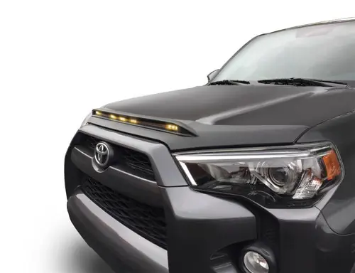 AVS 2010-2024 Toyota 4Runner Aeroskin Low Profile Hood Shield w/ Lights - Black New Release