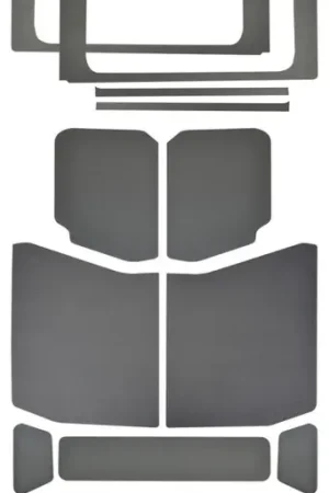 Limited Offer DEI 2018-2025 Jeep Wrangler JL 4-Door Leather Look Headliner Complete Kit 13-pc - Gray dei050181