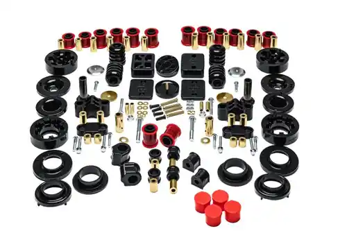 Weekend Sale Energy Suspension 2018-2025 Jeep Wrangler JL Sport/Sahara Black Rock-Flex Ultimate 2in Lift System Set - 2.18111G