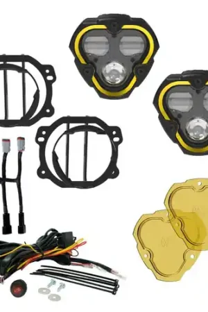 Editor’s Pick KC HiLiTES FLEX ERA 3 Dual Mode SAE Fog Light - 2-Light Master Kit for Jeep JK/JL/JT Plastic Bumpers