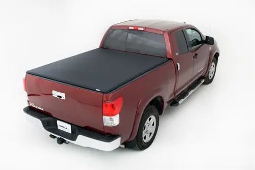 Limited Time Lund 07-17 Toyota Tundra (5.5ft. Bed) Genesis Elite Tri-Fold Tonneau Cover - Black