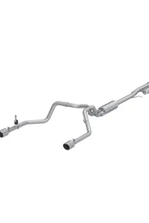 MBRP 2019-2026 Silverado 1500 2.7L / 2019-2026 Sierra 1500 2.7L Aluminized Steel 3in Armor Lite Cat-Back Exhaust - Dual Rear Exit - S5021AL Factory Price