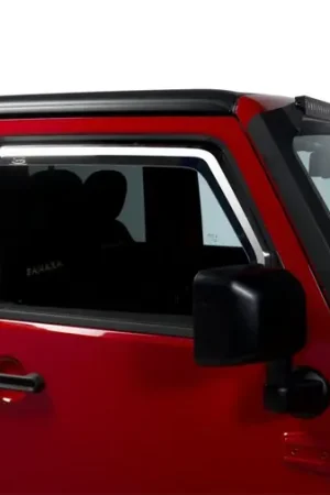 Limited Edition Putco 07-18 Jeep Wrangler JK - Front Only Element Tinted Window Visors