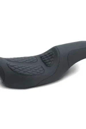 Mustang 08-21 Harley Electra Glide, Rd Glide, Rd King, Str Glide 1PC Seat w/Diamond Stitch - Black Hot Picks