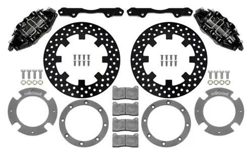 Big Sale Wilwood 17-21 Can-Am X3RS Black Rear Kit 11.25in - Drilled Rotors