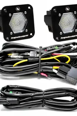 Authentic Baja Designs S1 Work/Scene LED Light Backup Kit w/ Mounting Bracket Pair - 387809