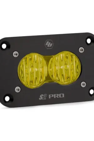 Baja Designs S2 Pro Wide Cornering Pattern Flush Mount LED Light - Amber - 481015 Warranty Included