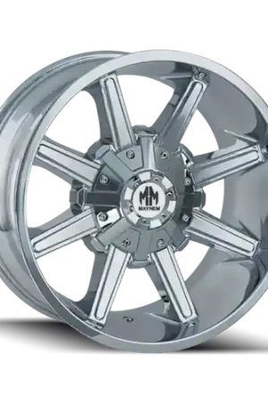 High Quality Mayhem 8104 Arsenal 20x9 / 6x120 BP / 18mm Offset / 78.1mm Hub Chrome Wheel