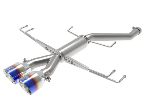 aFe Takeda 2.5in 304SS Axle-Back Exhaust System 17-19 Honda Civic Type R L4-2.0L (t) - BL Flame Tip - 49-36626-L Worldwide Shipping