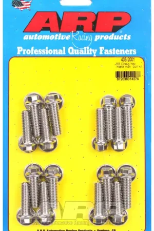 ARP BB Chevy Hex Intake Manifold Bolt Kit - High-Strength Fasteners for Chevrolet Engines Warranty Included