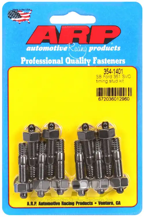 ARP Ford 351 SVO Timing Stud Kit - High-Performance Engine Hardware Replacement Handmade