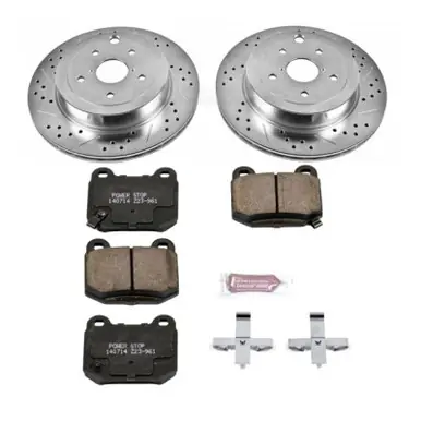 Power Stop 08-14 Subaru Impreza Rear Z23 Evolution Sport Brake Kit Next Day Delivery