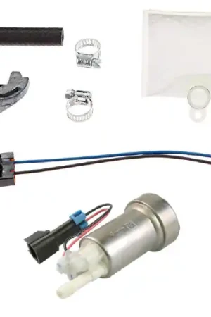 Place Order Walbro 460 LPH Fuel Pump With 87 PSI Bypass Valve And Universal Fitting Kit (WRX 01-07)