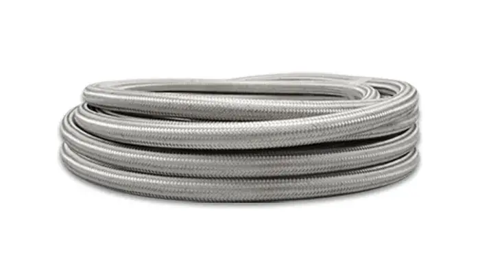 Vibrant Performance -10 AN SS Braided Flex Hose - 2 foot roll Low Price