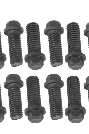 Proflow Header Bolts Hex Head M8 x 1.25 mm x 25mm Length Steel Black Oxide For Chev/Holden LS Engine Set of 12 Free Delivery