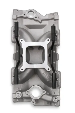 Holley EFI SBC 4150 Single Plane EFI Intake Manifold - Chevy Small Block V8 EFI Single Plane Manifold 1962-1986 262ci-400ci, 1987-later with Aluminum Heads Special Discount