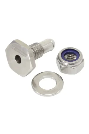 Aeroflow Stainless Steel Vacuum Hose Port Adapter - 1/4" Clearance