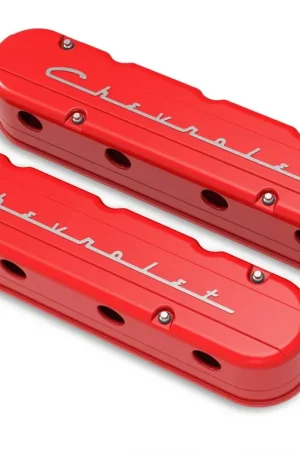 Holley - Gen III/IV LS - Gloss Red Machined Chevrolet Gen III/IV LS - Cast Aluminum - Coil-Mounting Base & Integrated Coil Cover Direct From Factory