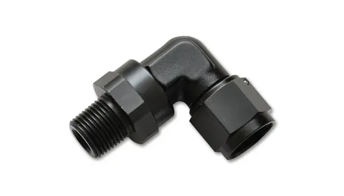 Exclusive Vibrant Performance -3AN to 1/8in NPT Female Swivel 90 Degree Adapter Fitting