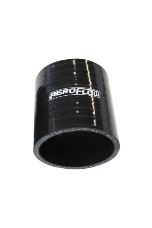 Aeroflow 95mm Straight Silicone Hose Coupler - Black Top Rated