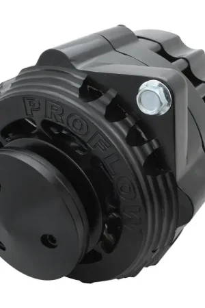 Proflow Alternator Power Spark Billet Housing 170 Amp V-Belt & 6-Groove Pulley Black Anodised Universal One Day Deal