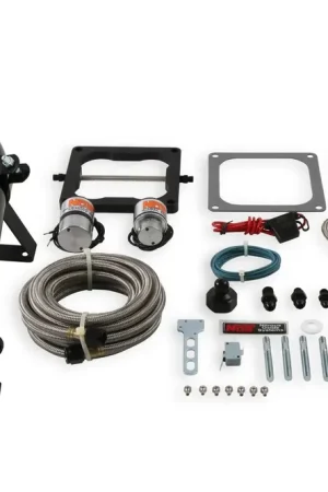 NOS Big Shot Wet Nitrous System for 4150 4-Barrel Carburetor Fits Holley 4150 and Carter AFB late, 190-300 HP, includes Black 10 lb Bottle Direct From Factory